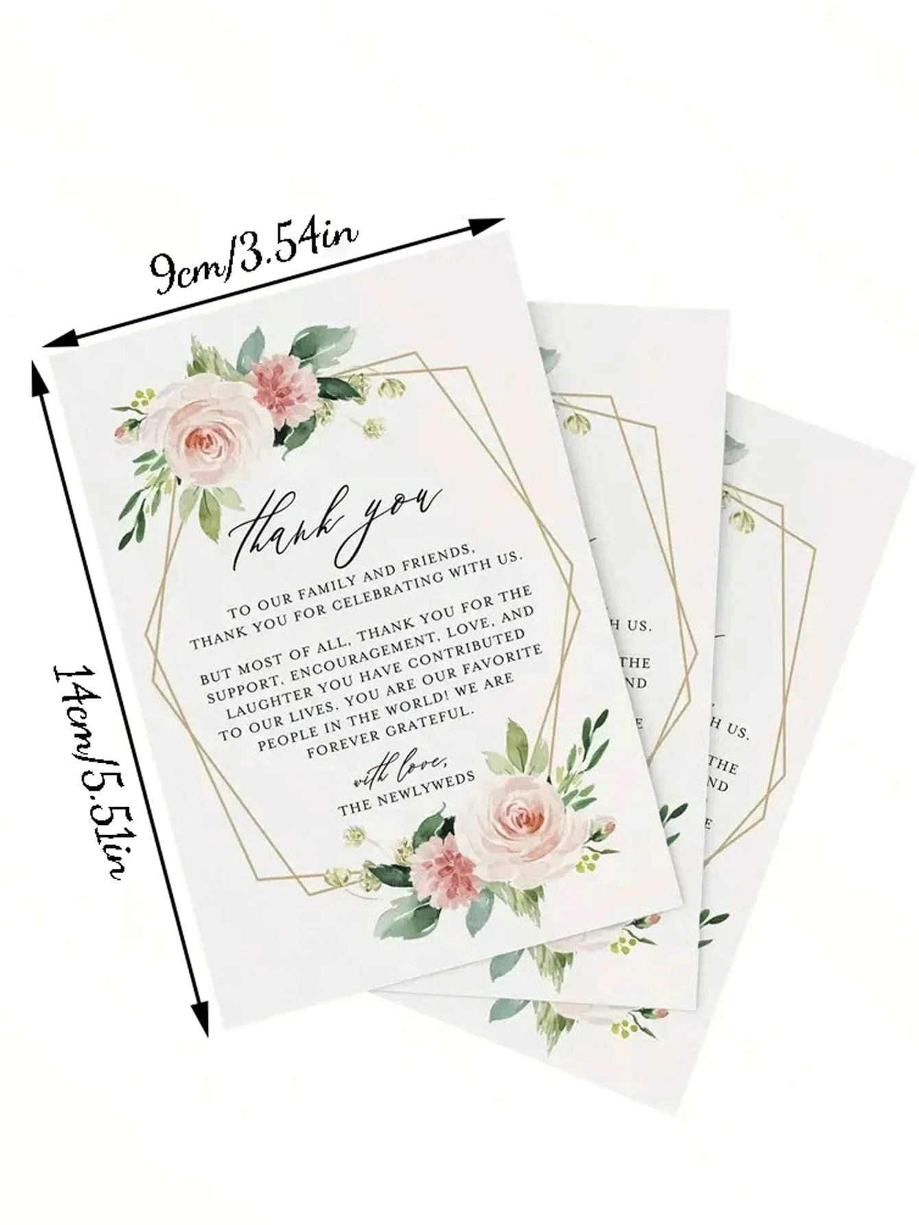 شخصية مخصصة الزفاف شكرا لك بطاقات الأزهار حديثي الولادة اكسسوارات التخطيط لوازم ضيف ديكور للطاولات حفلات الزفاف الخطوبة #2