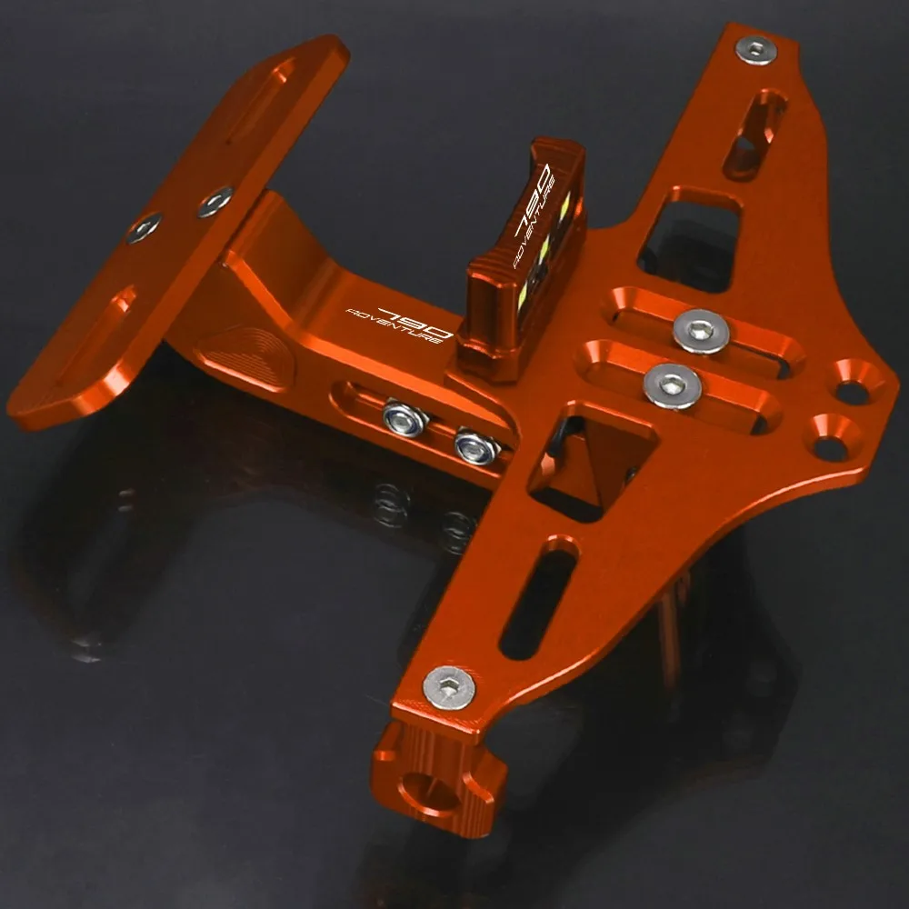 

Motorcycle Universal CNC Aluminum FOR 790ADVENTURE 790 ADVENTURE 2019-2023 2022 Rear License Plate Mount Holder LED Light 2021