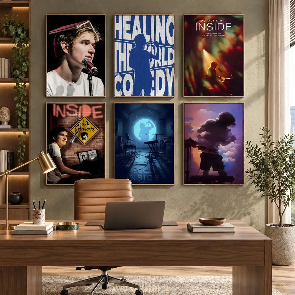 Bo Burnham Music Wall Decor Poster HD Waterproof Wall Decal for Study, Living Room & Garage, DIY Great Gift for Fans