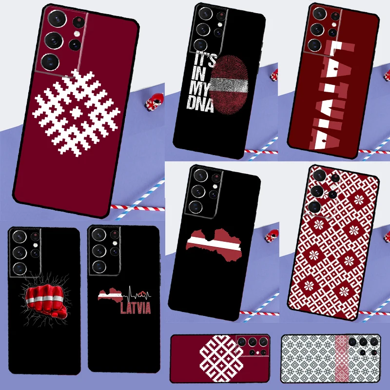 

Latvia Flag Case For Samsung Galaxy S23 S22 Ultra S21 Plus Note 10 20 Ultra S8 S9 S10 S20 FE Back Cover