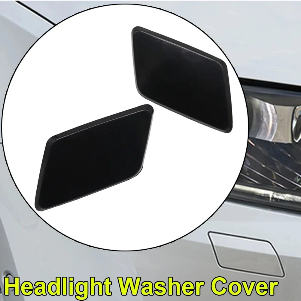 1Z0955110+1Z0955109 New 1 Pair Primer Right Left Car Front Bumper Headlight Washer Cap Cover For Skoda Octavia 2 Mk2 2004-2013