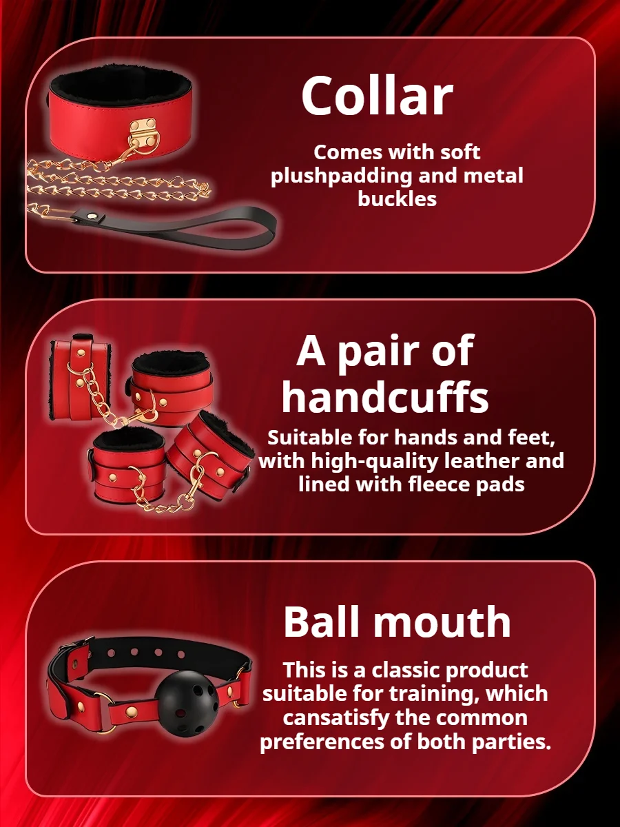 BDSM G Spot Dildo Vibrator Anal Plug Bondage Set Sex Toys For Women Whip Handcuffs For Sex Bdsm Exotic Adult Games view 5