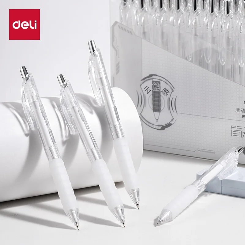 

Deli 4 шт. 0,5 мм/0,7 мм механические карандаши с свинцовым сердечником, школьные и офисные принадлежности, инструменты для рисования, вызывающие карандаши, канцелярские принадлежности