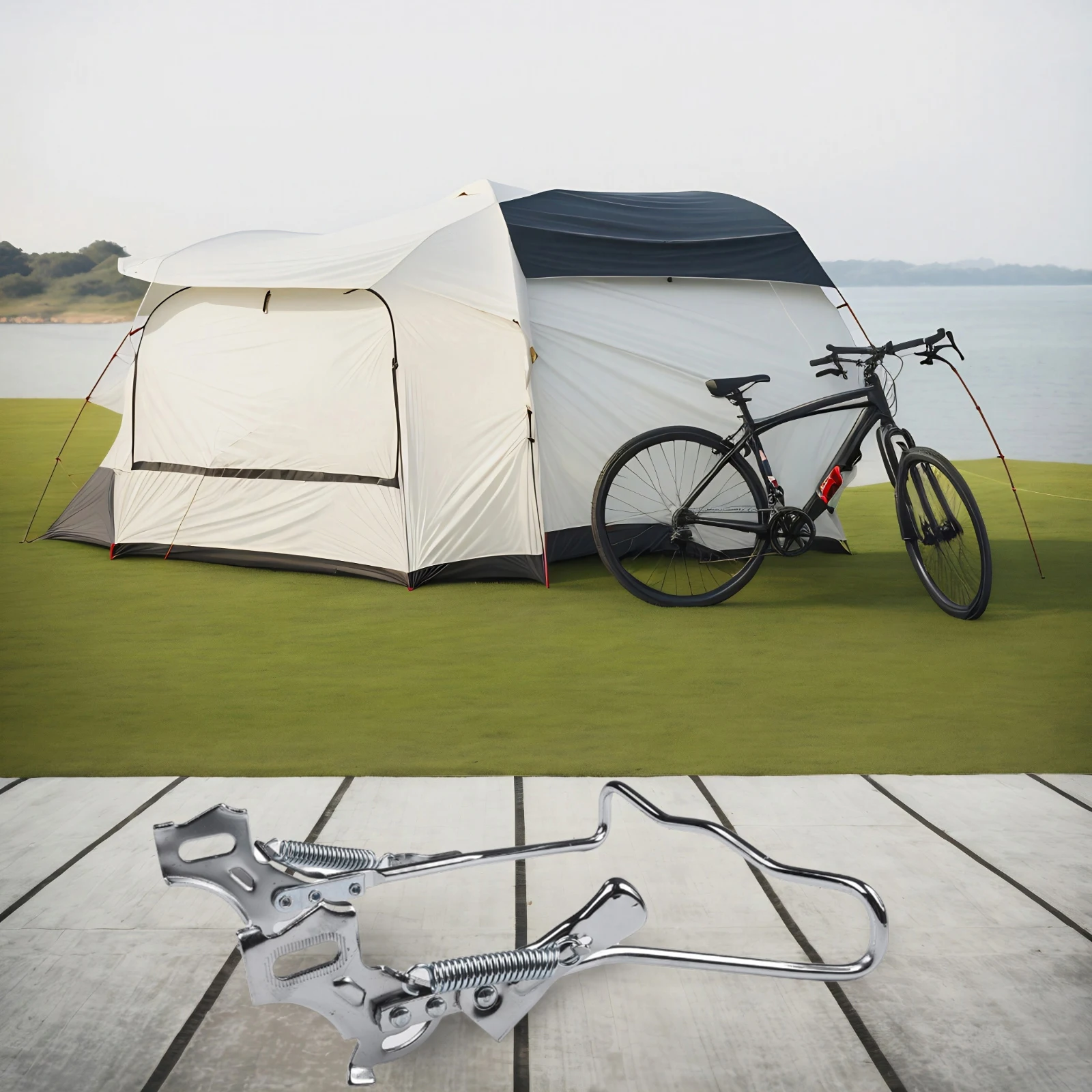 

Bicycle Rear Kickstand Bipedal Support Bipedal Support 1000g 1PC Bicycle Rear Kickstand Brand New High Quality