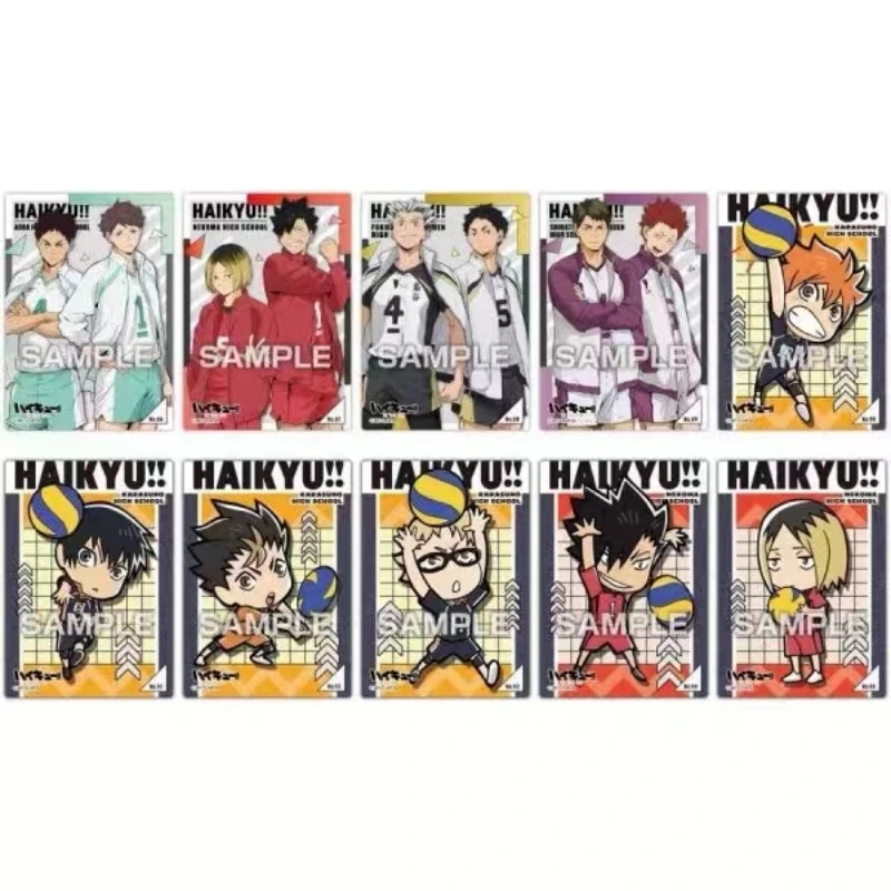 Haikyuu!! Tarjeta Hinata Shōyō Kageyama Tobio Personaje de anime japonés Tarjetas periféricas Edición limitada Colección preciosa Regalos