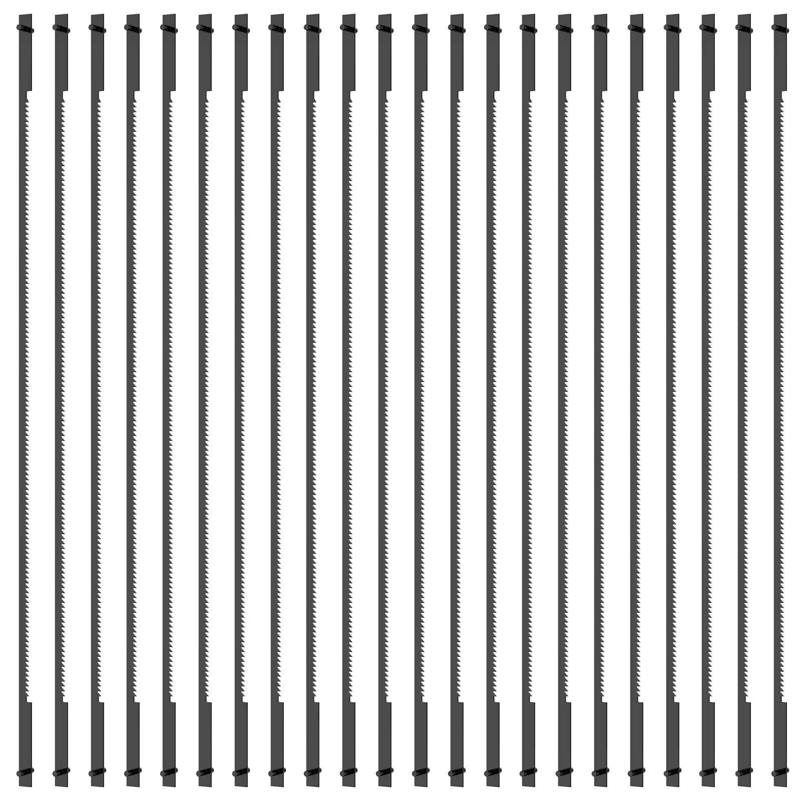 

6-1/2 Inch Coping Saw Blades 24TPI High Carbon Steel Saw Blades Pin End Cutting Saw Blades for Cutting Wood Plastic Metal