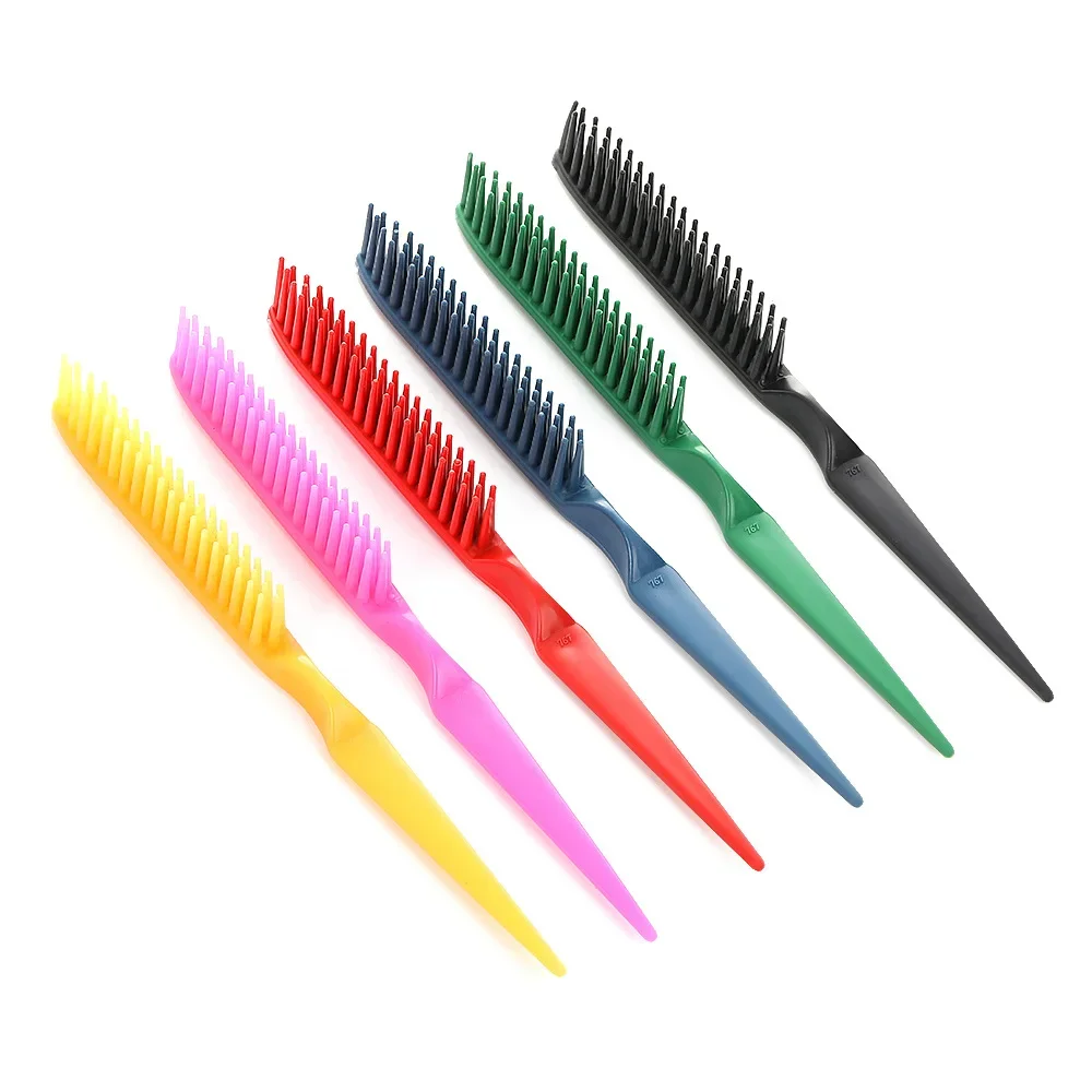 

Новая профессиональная расческа для укладки волос: 3-рядная расческа с широкими зубьями для распутывания и формирования локонов, портативная щетка для кудрявых волос