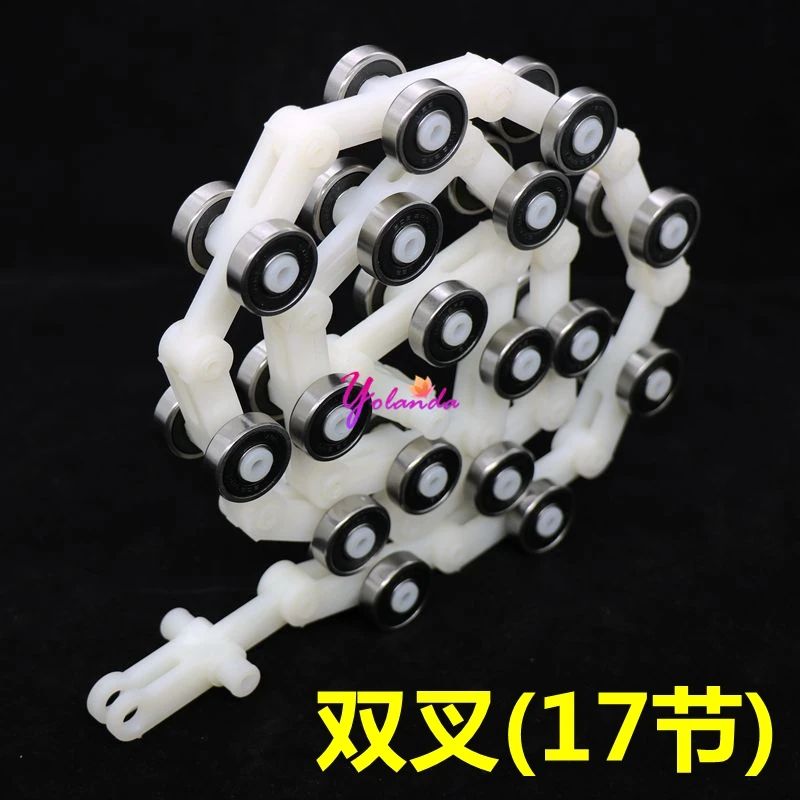 Escalator Handrail Newel Roller Chain Yolanda Lift Parts For Schindler Escalator 17 Pitches Single Rod Double Rod