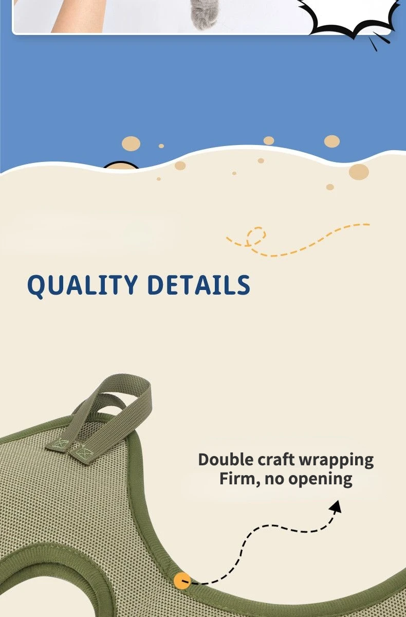 Cat Grooming Nail Cutting Anti Scratch Bite Fixed Bag Bath Trimming Restraint Bag Pet Beauty Hammock Hanging Pet Supplies Set