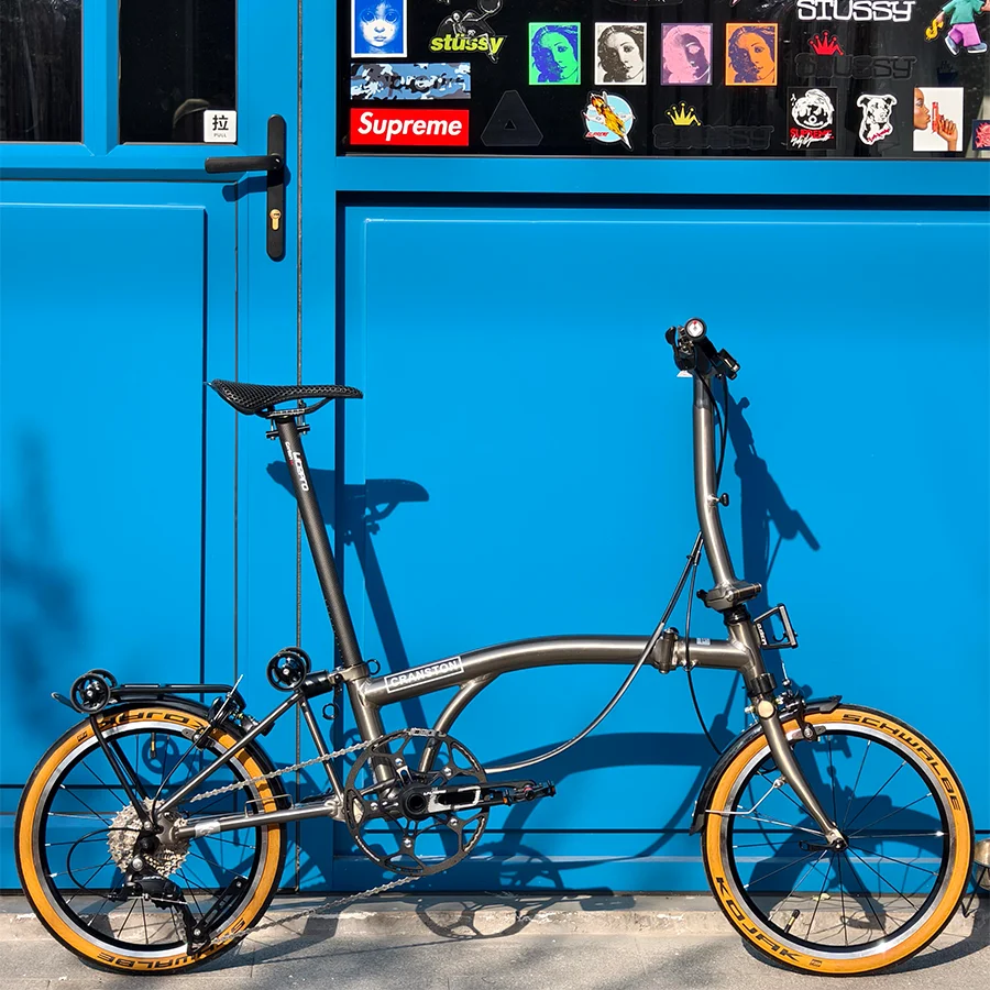 

16-дюймовый складной шоссейный велосипед, складная рама из хром-молибденовой стали, портативный велосипед с регулируемой скоростью, двойной V-образный тормоз, велосипед для взрослых