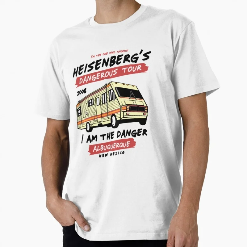 

Heisenberg dangerous tour Vintage Breaking Bad Crime Movie Gift t shirt Short Sleeve Graphic clothes US Size tee S-6XL
