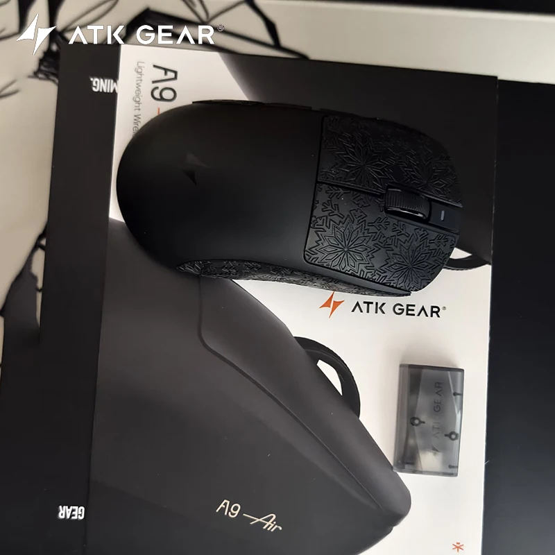 Atk Dragonfly A9 Air Ultimate ماوس بلوتوث لاسلكي مريح للألعاب وماوس مكتبي رائد هدية عيد ميلاد للأولاد