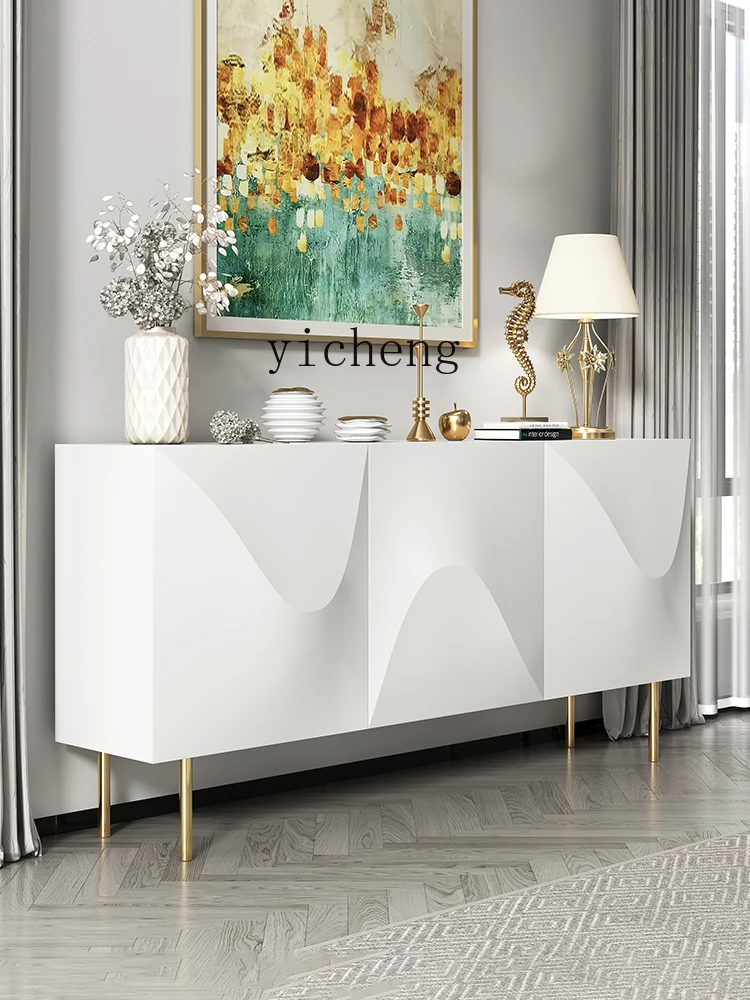 Yy French Cream Style Sideboard Cabinet Living Room High-End Custom Side Cabinet Locker Simple