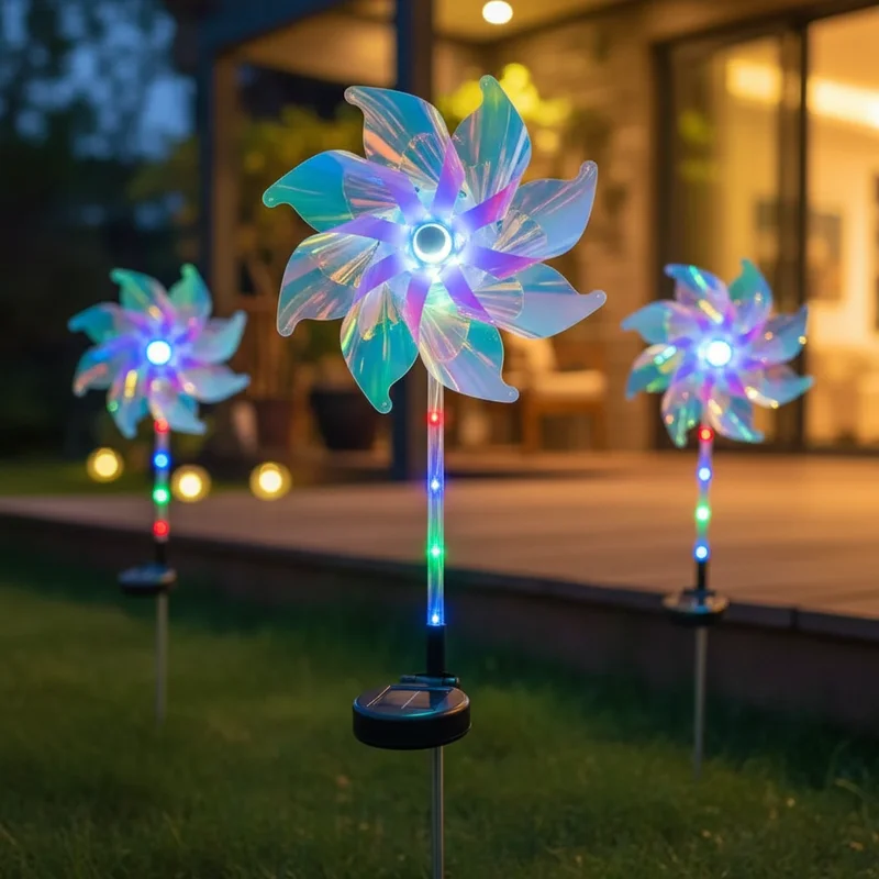 

Солнечная лампа-ветряк для улицы, светильник-одуванчик для сада, двора, патио, ландшафтного декора