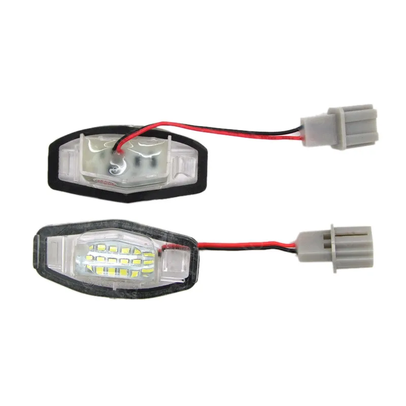 1 Pair Xenon White LED License Plate Light for Acura MDX RDX Honda Accord Civic 34100S84A01 34100S0A013 Car Accessories