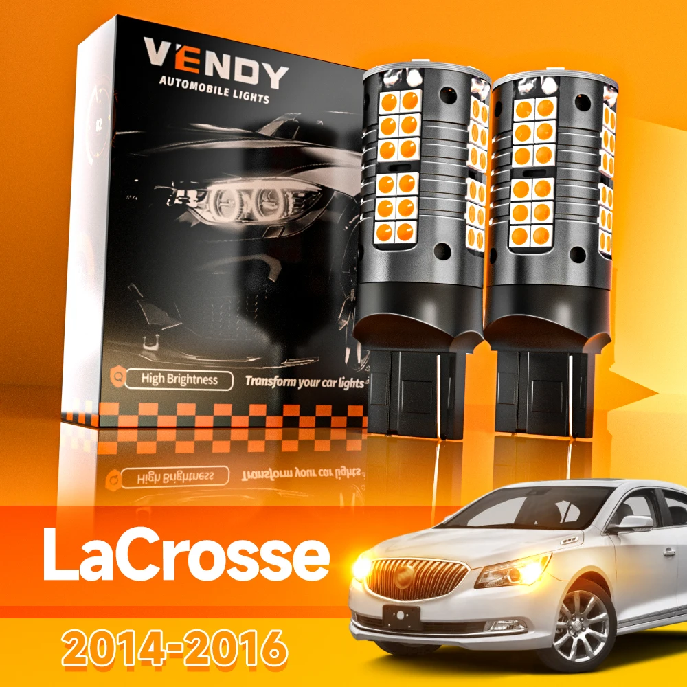 

2pcs For Buick LaCrosse LED Turn Signal Light Turning Lamp 2014 2015 2016 Canbus Accessories