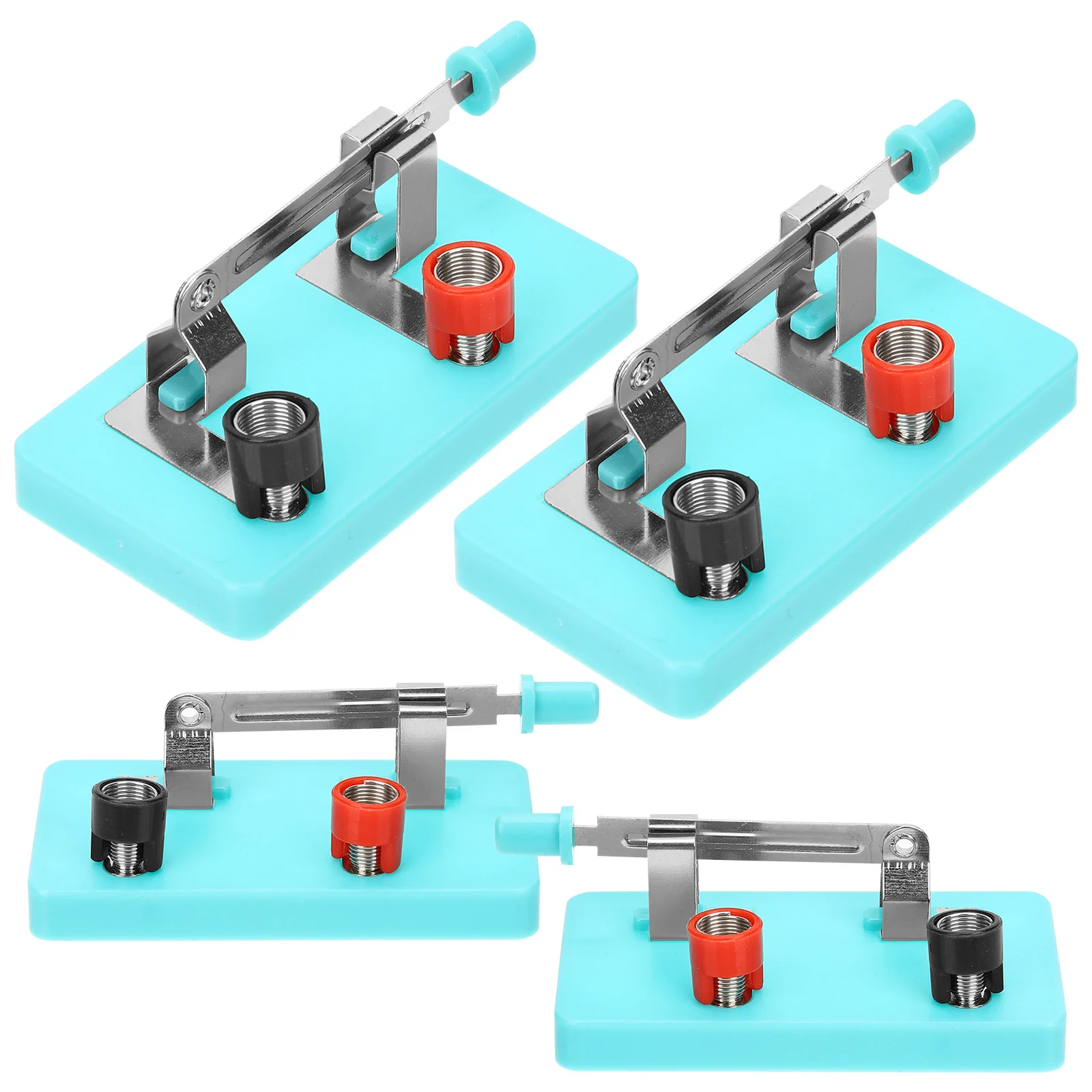 4Pcs Single Pole Single Throw Switch Electrical Experiment Teaching Aids for Physics Basic Circuit Learning DIY
