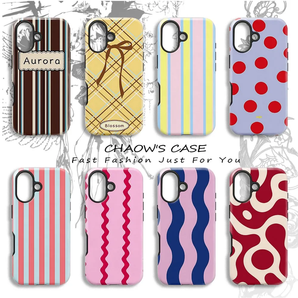 Red Polka Dot Phone Case for Samsung Galaxy S20 S22 S23 S24 S25 S26 FE Plus Ultra Edge 4G 5G Luxury Double-layer Back Cover