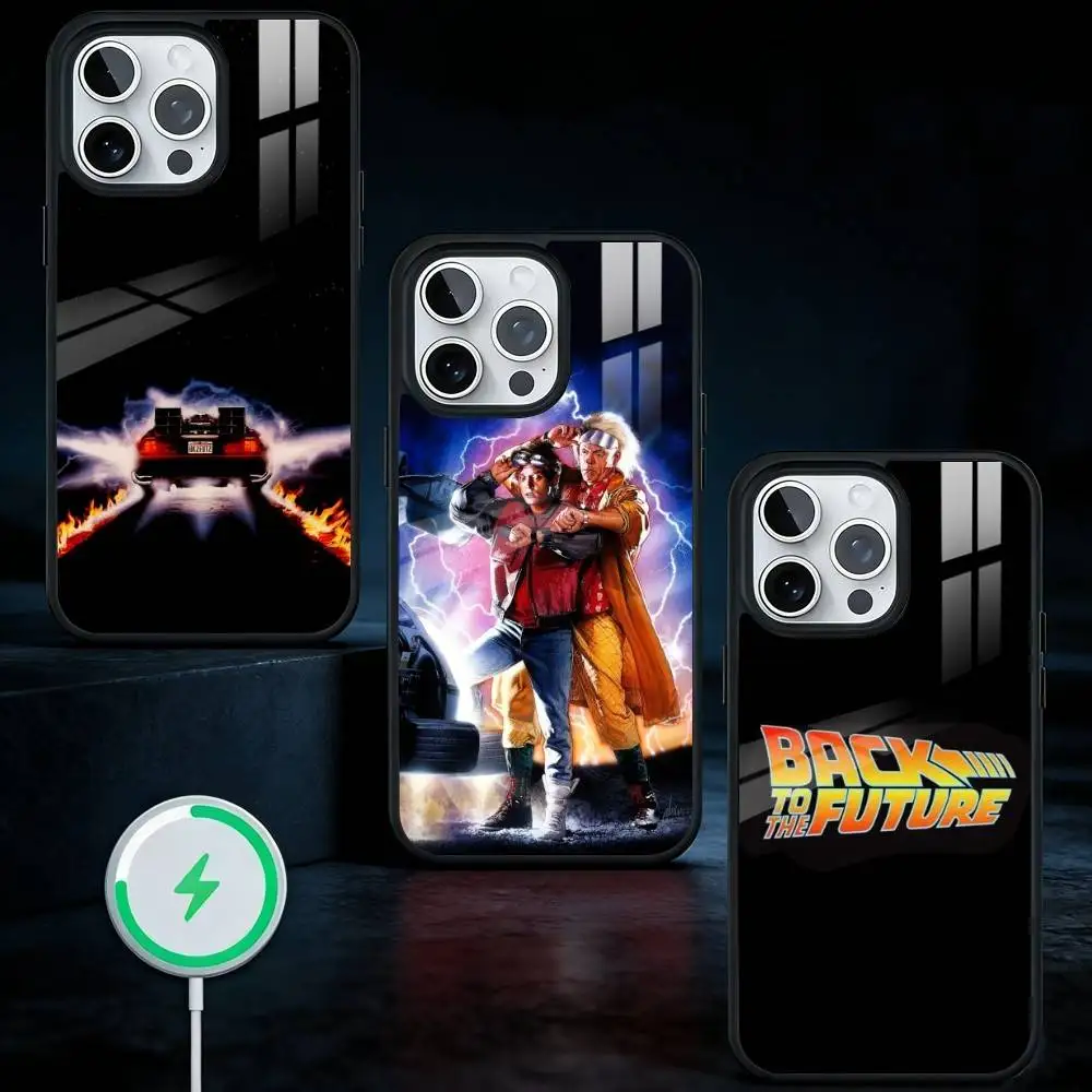 

B-Back To The F-Future Phone Case For iPhone17,16,15,14,13 Plus,Pro Max Magnetic For Magsafe Wireless Charging