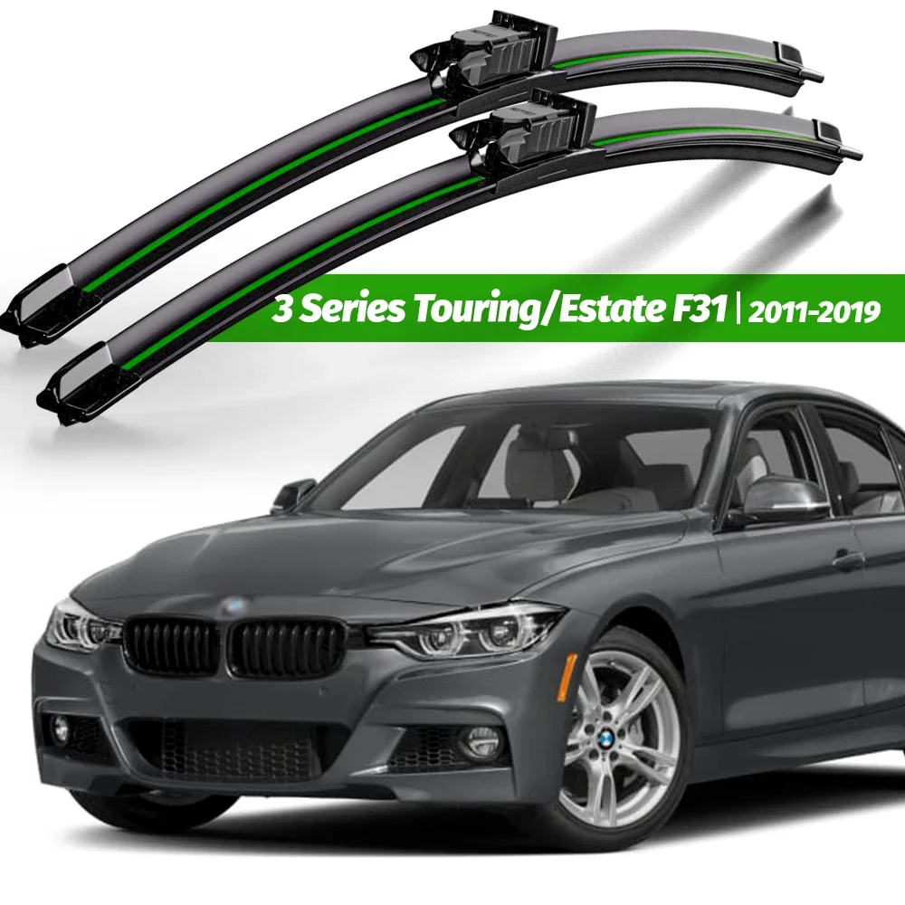 

Wiper Front Wiper Blades For BMW 3 Series F31 Touring 2011 - 2019 Windshield Windscreen Window Rain Brushes 24"+19" Accessories