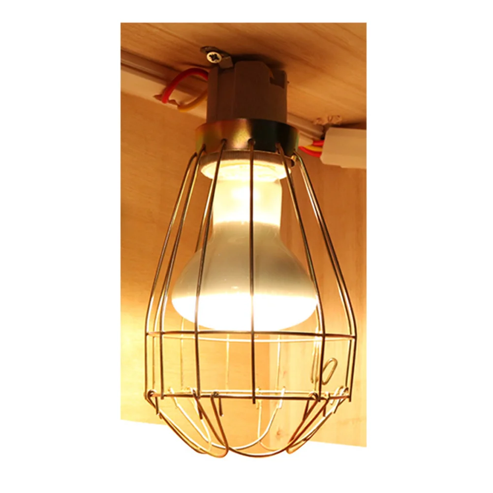 غطاء مصباح الزواحف العالمي شديد التحمل لمصابيح حرارة الحيوانات الأليفة حماية الحروق يناسب جميع مصابيح تسخين الزواحف السلاحف