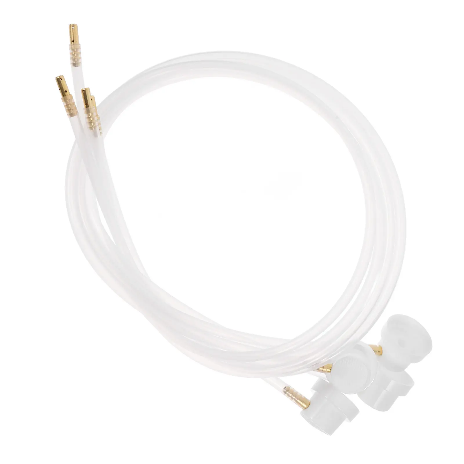 Plastic Spray Bottle Nozzle Kit 4 Pieces with Wear Resistant Flexible Hose for Precision Tight Space Use