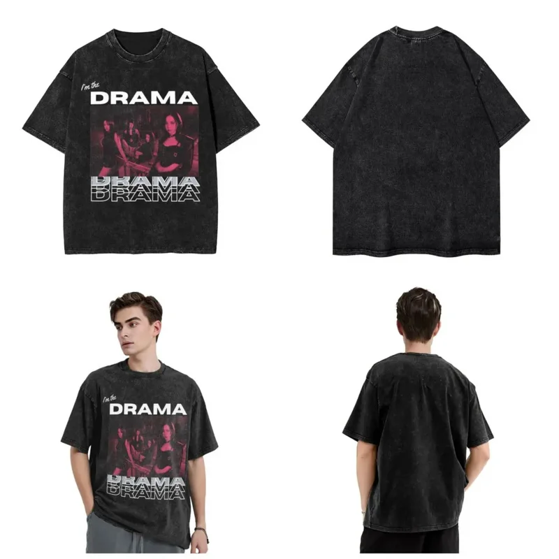 Women Men Aespas Drama Idol Shirt Graphic Retro Outfit Tees New Arrival