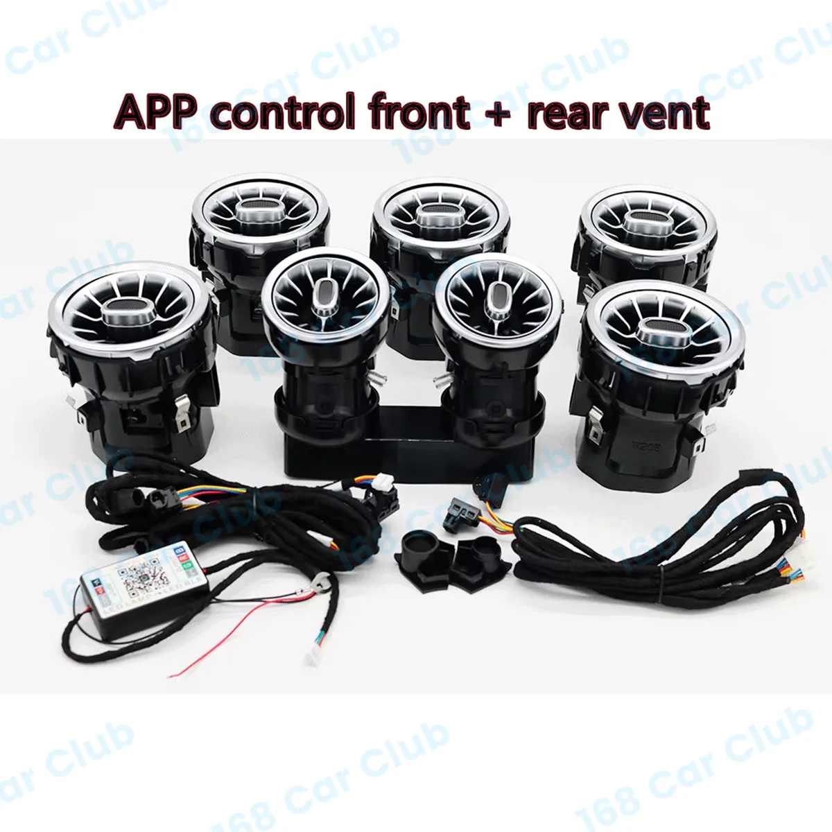 NONE LED Vent 256 Farben APP Controls Für Mercedes Benz W205 W213 X253 W177 W118 W117 W176 X156 W222 RGB Turbo Air Outlet Düse Lampe 9