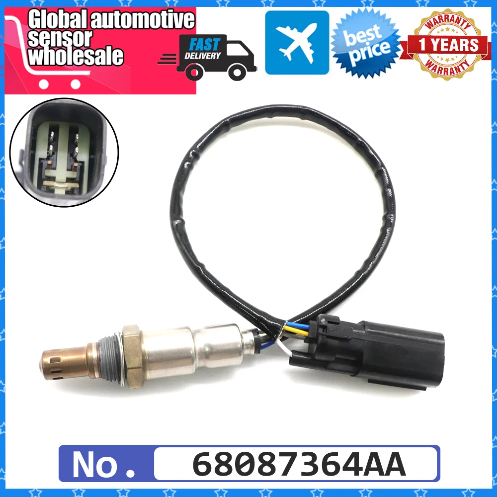 NEW 5 Wire Air Fuel Ratio Sensor Lambda Oxygen O2 Sensor Probe For Chrysler 200 Dodge Dart Fiat 500X Jeep Cherokee 68087364AA