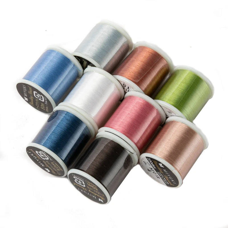 White Black Beading Thread 330dtex Made In Japan 50Meters 100% Nylon Thread For Handmade