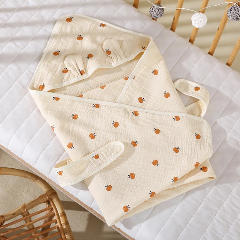 Spring/Summer Baby Bag Held in Pure Cotton Gauze with Four Layers of Crepe Baby Blanket Delivery Room Bag