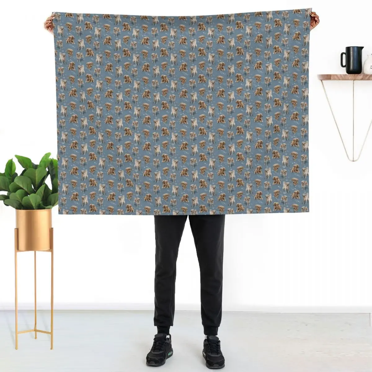 

The Golden Retriever Throw Blanket Warm Throw Blanket Gift for Anniversary