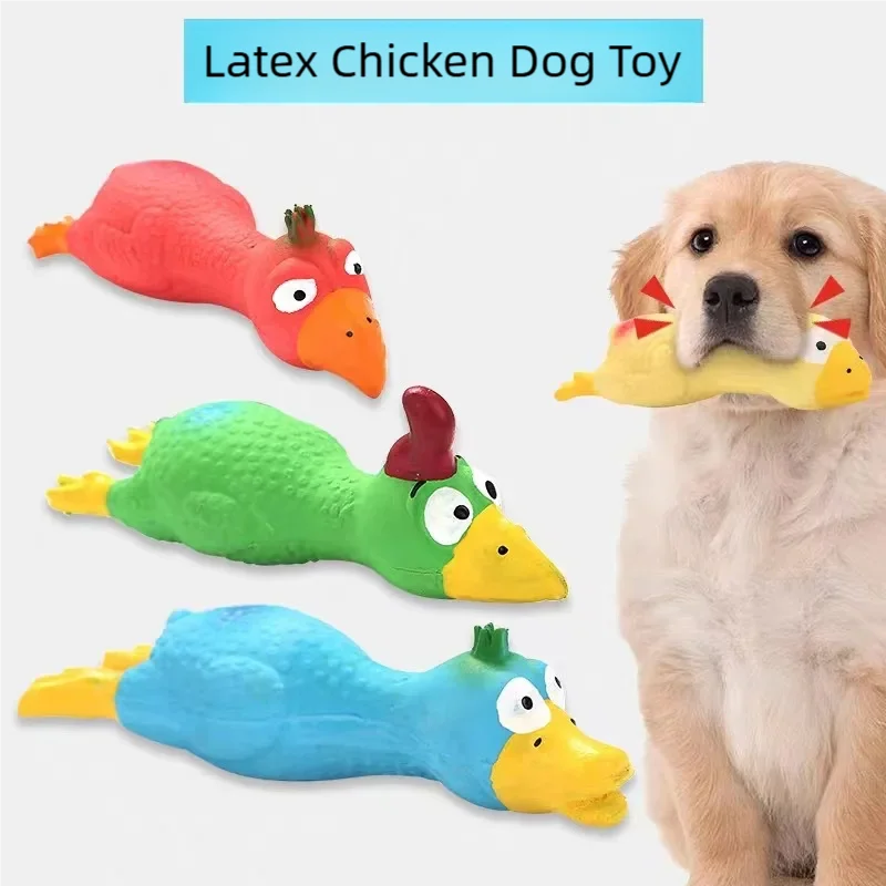 Bissfestes Quietschendes Hunde-Gummispielzeug Latex-Kauspielzeug in Tierformen für Welpen Geräuscherzeugendes Haustierzubehör für Hunde