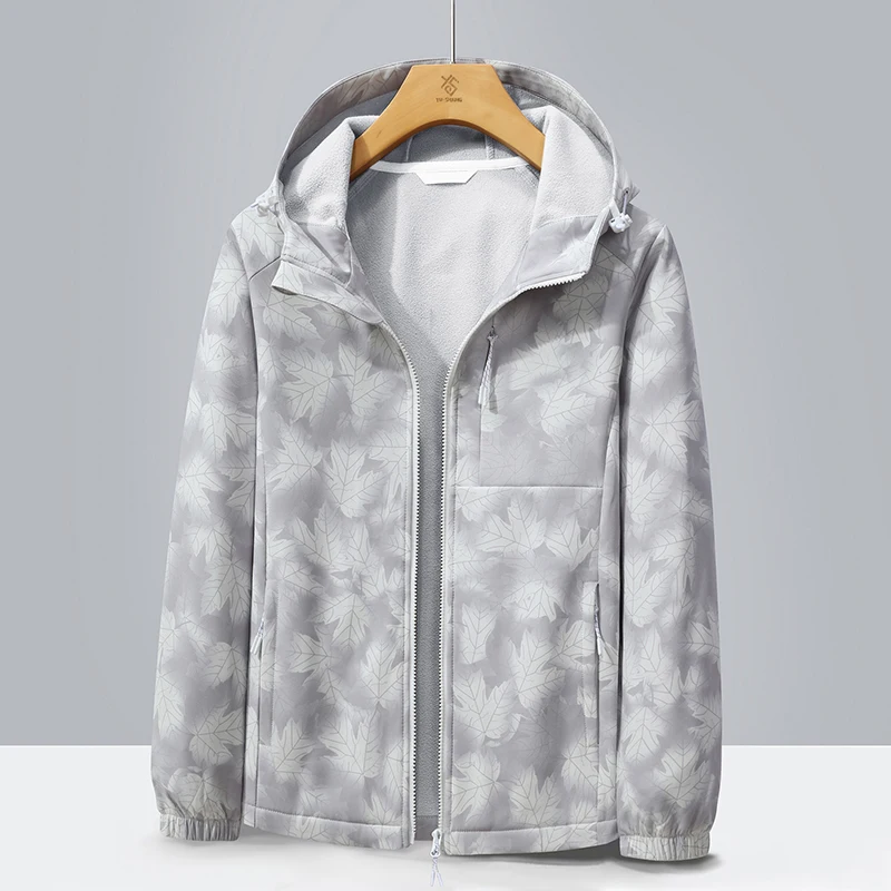 Giacca da pesca casual in pile caldo e resistente al freddo Giacca calda da coppia impermeabile e traspirante alla moda