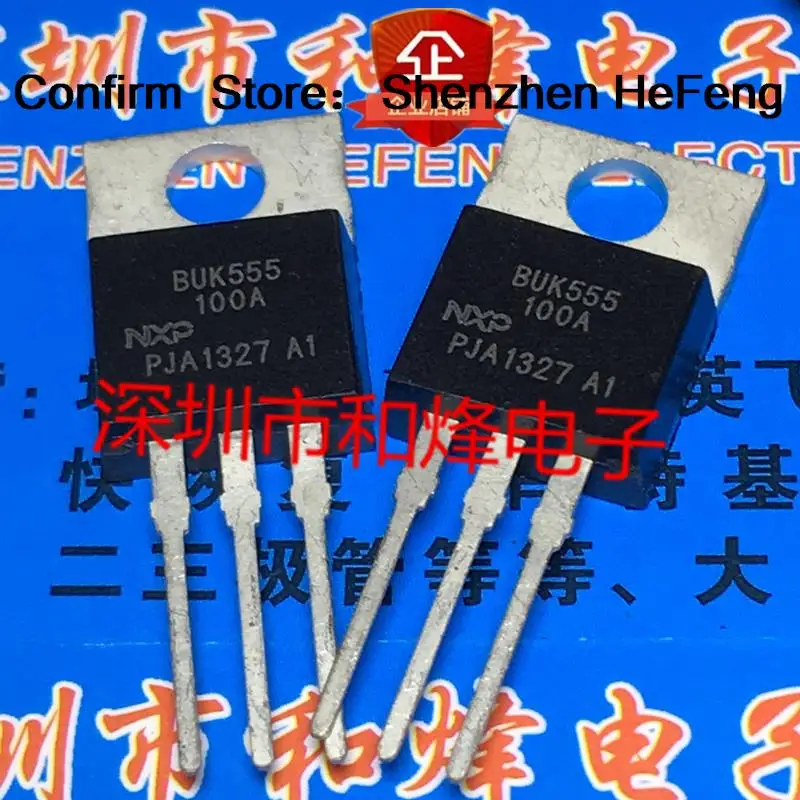 5PCS-10PCS BUK555-100A  TO-220 100V 25A   Original On Stock Quicky Shipping