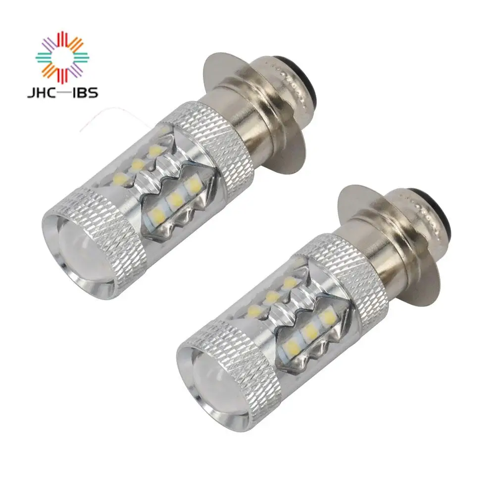 Motorcycle 2PCS 80W Super LED Headlights Bulbs For YAMAHA ATV YFM350 400 450 660 700 Raptor Blaster 200 Banshee 350 Grizzly