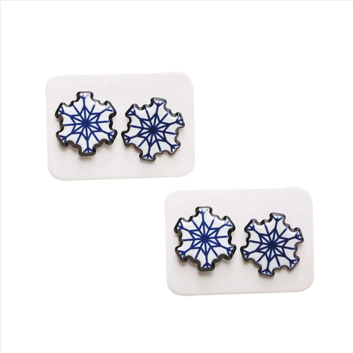 *HOPE 150PCS Small Blank Kraft Paper Ear Studs Earring Display Cards Price Label Tag Jewelry Cards Holder, 3.5 X 2.5cm (White)