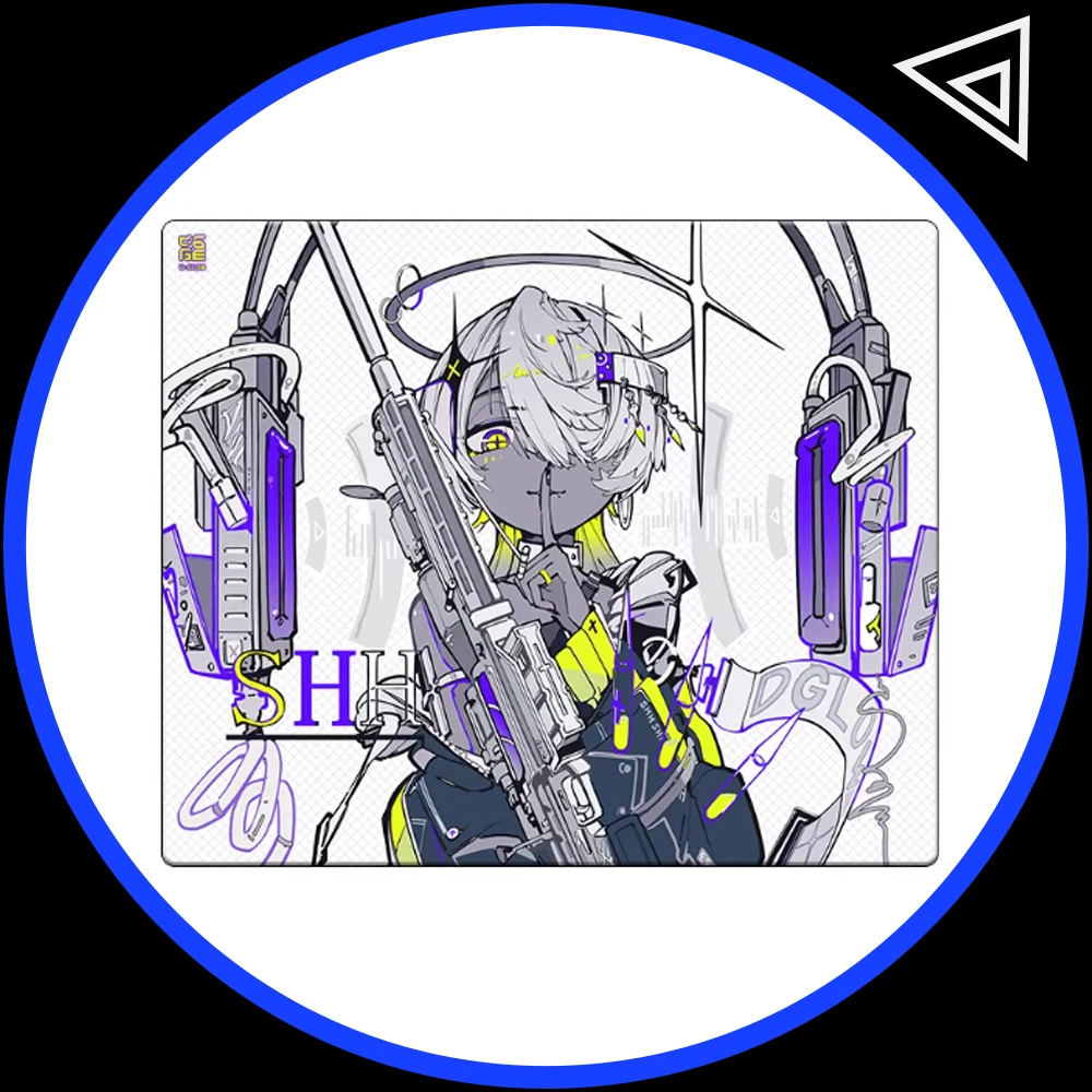 

D-GLOW ICE SPEED Glass Mousepad Smooth And Speed Mouse Pad Ultrathin Full Coverage Primer TTK APEX Valorant Pc Accessories