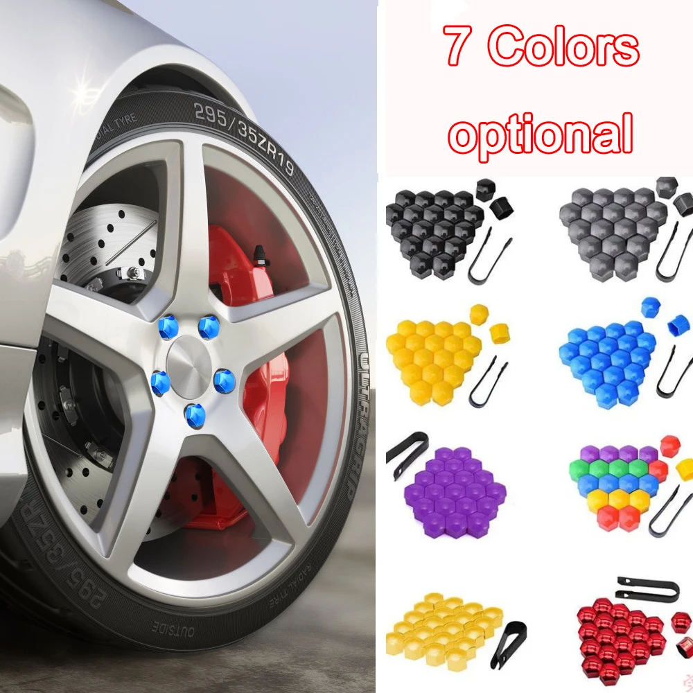 

17/21mm 20pcs/set Car Wheel Nut Caps Protection Covers Caps Anti-Rust Auto Hub Screw Cover Car Tyre Nut Bolt Exterior Decoration