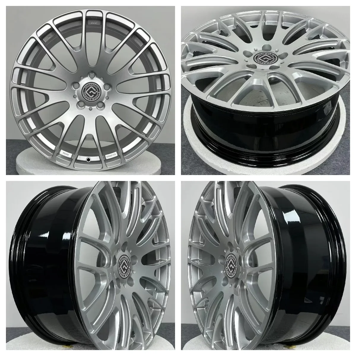 17 21 22 Inch Polished New Forged Alloy Car Wheels Rims with 100mm PCD 98mm PCD ET Sizes from 20mm to 40mm