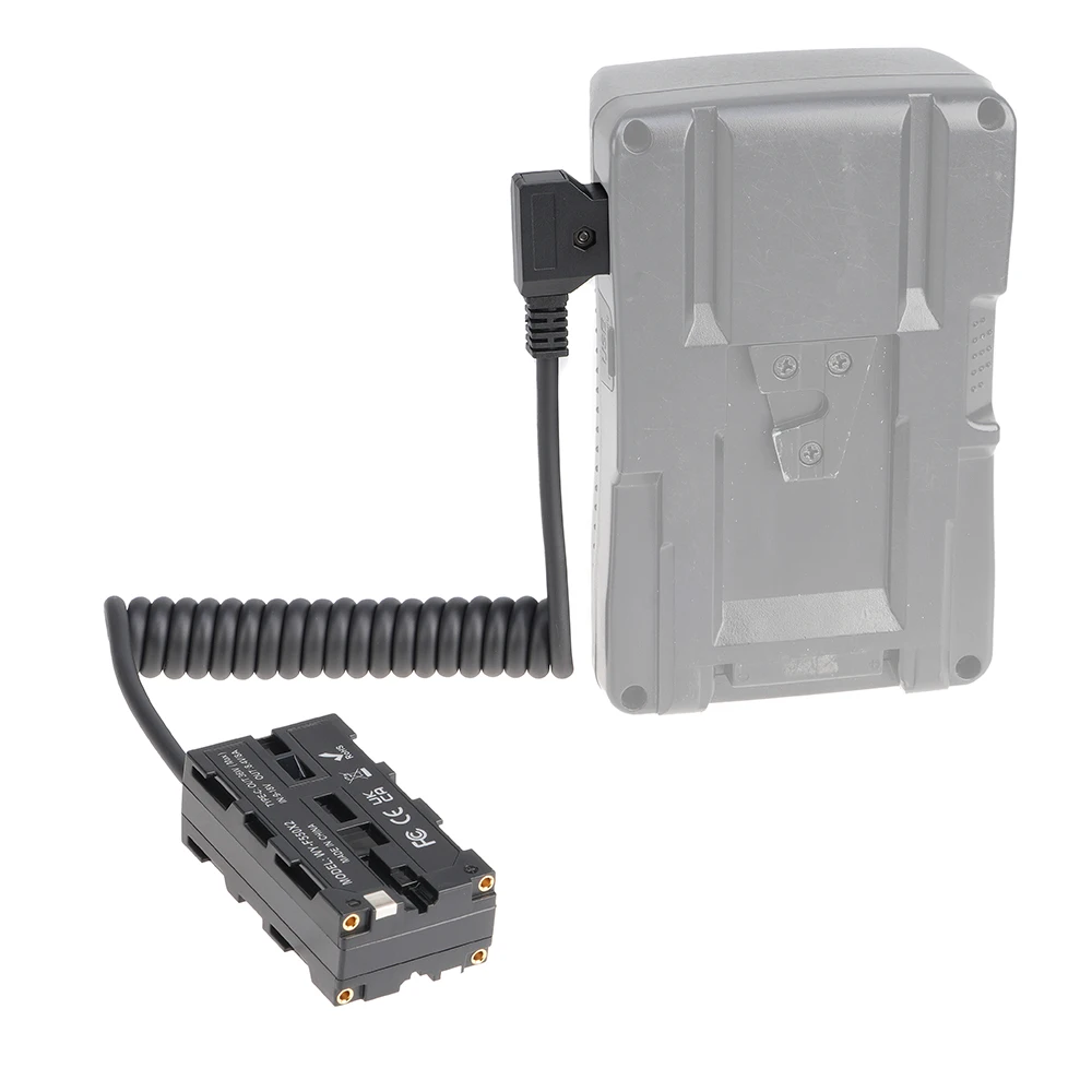 FOTGA Dummy Battery D-TAP to NP-F550 For NP-F550/F750/F970 Battery Double sided Dummy battery Power Adapter for Monitor/Camera