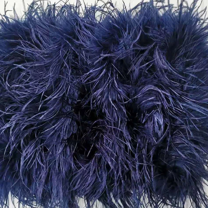 Neuestes Design, stilvolles 100 % Straußenhaar, Ärmellänge 55 cm, mehrfarbig, maßgeschneidert, für Mode, Club und Party, Bankett, vielseitig – Detail 13