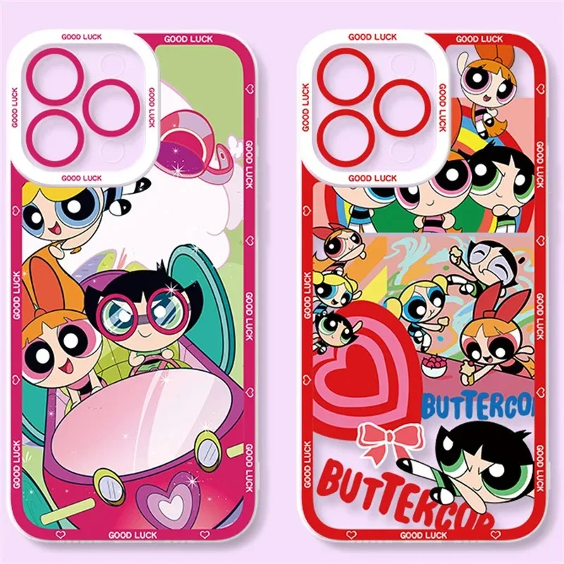 Lovely Powerpuff Girls Case For Samsung Galaxy A54 A34 A24 A14 A13 A53 A33 A73 A23 A05 A05S A72 A52 A52S A32 A22 A12 A31 A51 A71