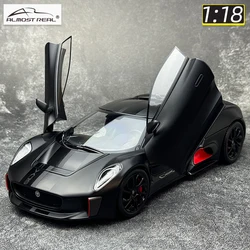 Almost Real Diecast 1/18 C-X75 2015 CX75 Matte black  Sports car model Metal birthday presents A collection of diecast models