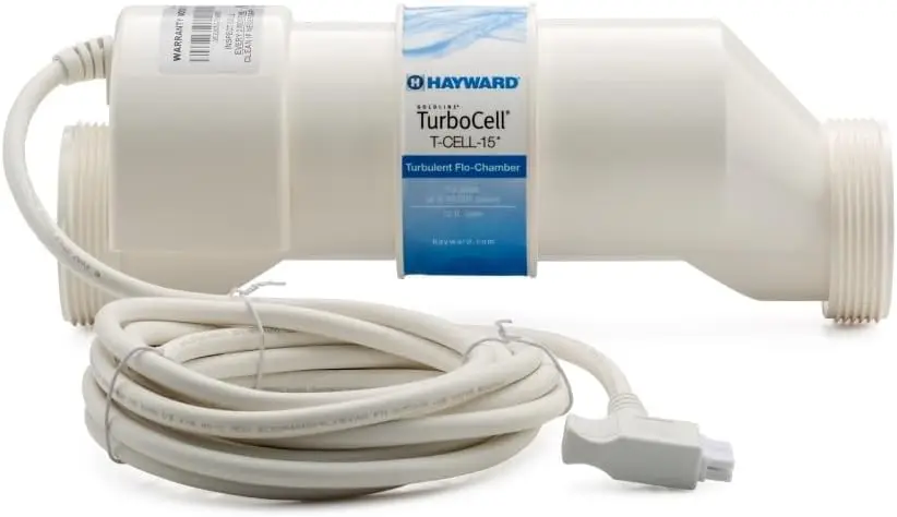 W3T-CELL-15 TurboCell Salt Chlorination Cell for In-Ground Swimming Pools up to 40,000 Gallons