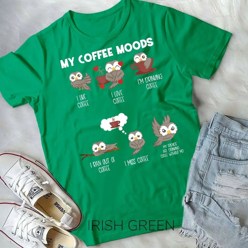 My Coffee Moods Owl for Owl lovers and Coffee drinkers Unisex & Youth T-shirt