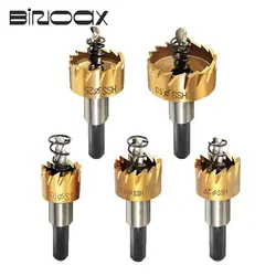 Binoax-conjunto de broca hss, 5 pcs, ponta de metal duro, metal, madeira, furo, ferramenta para fechaduras de perfuração, 16, 18, 5, 20, 25, 30mm