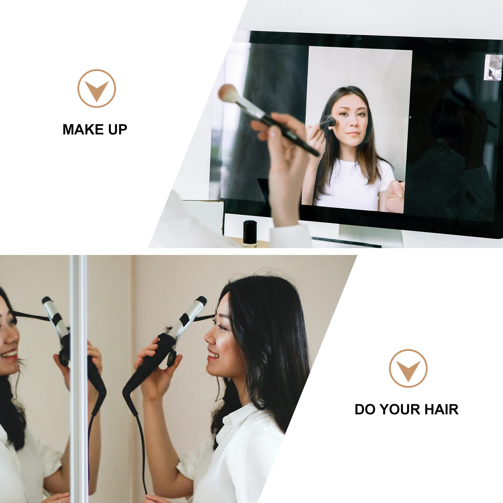 

7 Inch Double Sided Cosmetic Mirror with High Definition 3X Magnifying Feature 360 Degree Rotation Antiskid Tabletop Mirror