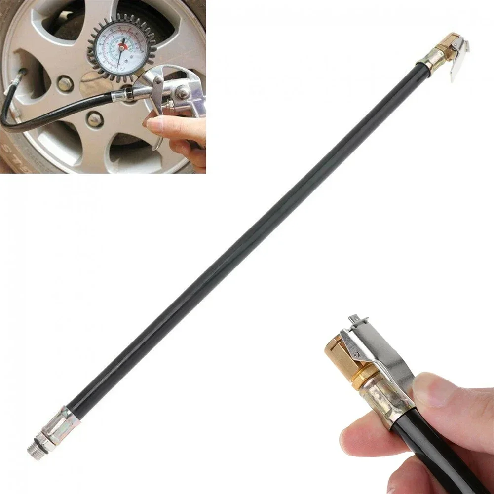 Air Tyre Inflator Pressure Car Tire Hose Pump Gauge Hoses Connector -Auto Tire Fast Inflatable Rods Inflator Hose Tools