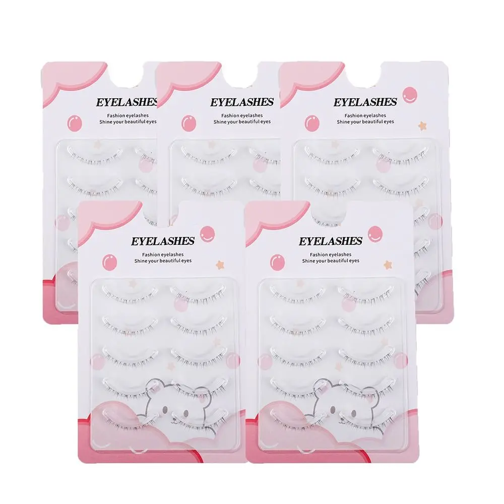 Stems Wispy Eyelashes Extension Enlarge Eyes Women Makeup Tool Full-strip Eye Lashes Lower False Eyelashes Bottom Mink Lashes